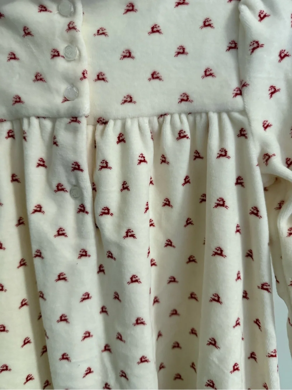 Ralph Lauren Reindeer-Print Velour Dress